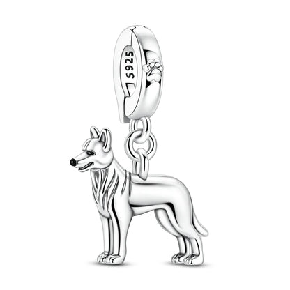 925 Sterling Silber Tier-Serie Charms Perlen Schaf Elefant Tiger Eule Anhänger Passend für Original-Armband DIY Frauen Geschenk