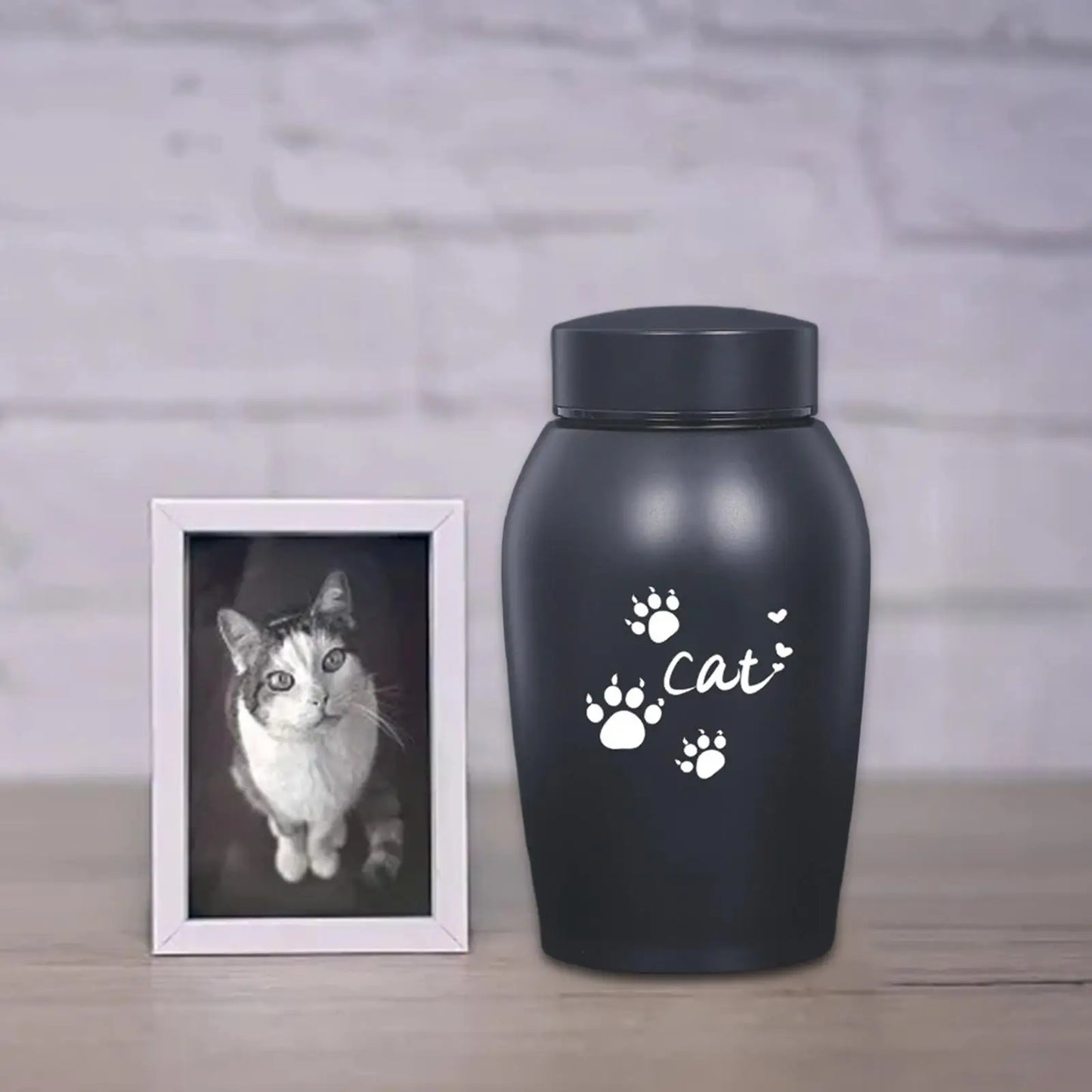 Dog Cat Ashes Stainless Steel Pet Urn Funeral Cremation Urn Pet Burial Memorial Keepsake Box Kitty Kitten