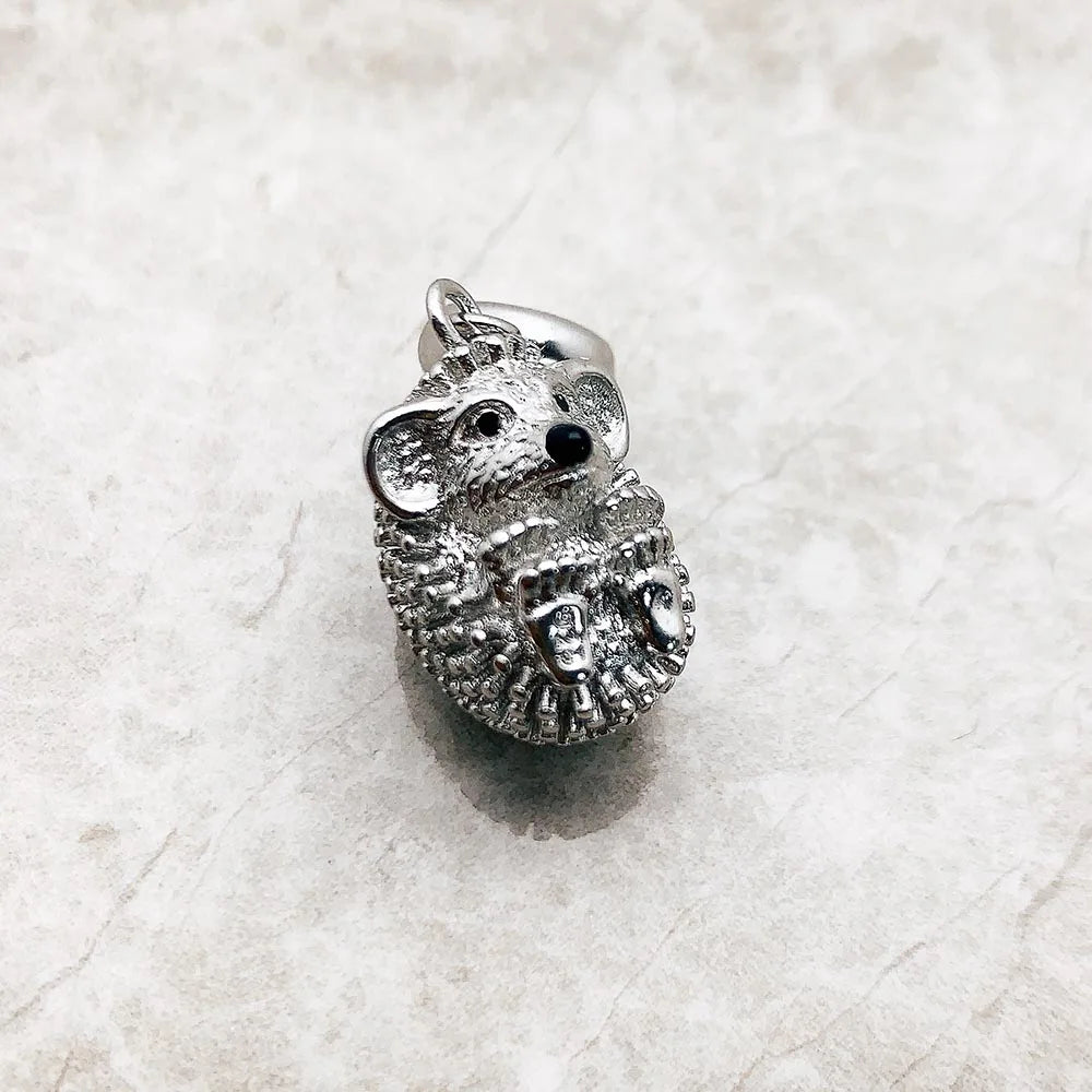 Heißer Modeschmuck, süßer Igel-Anhänger, Pullover, 925er Sterlingsilber, Geschenk für Damen und Herren