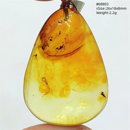 Natürlicher Bernstein-Anhänger Baltischer Blumen-Gelber Bernstein Damen Herren Schmuck Reiki-Stein AAAAAAA