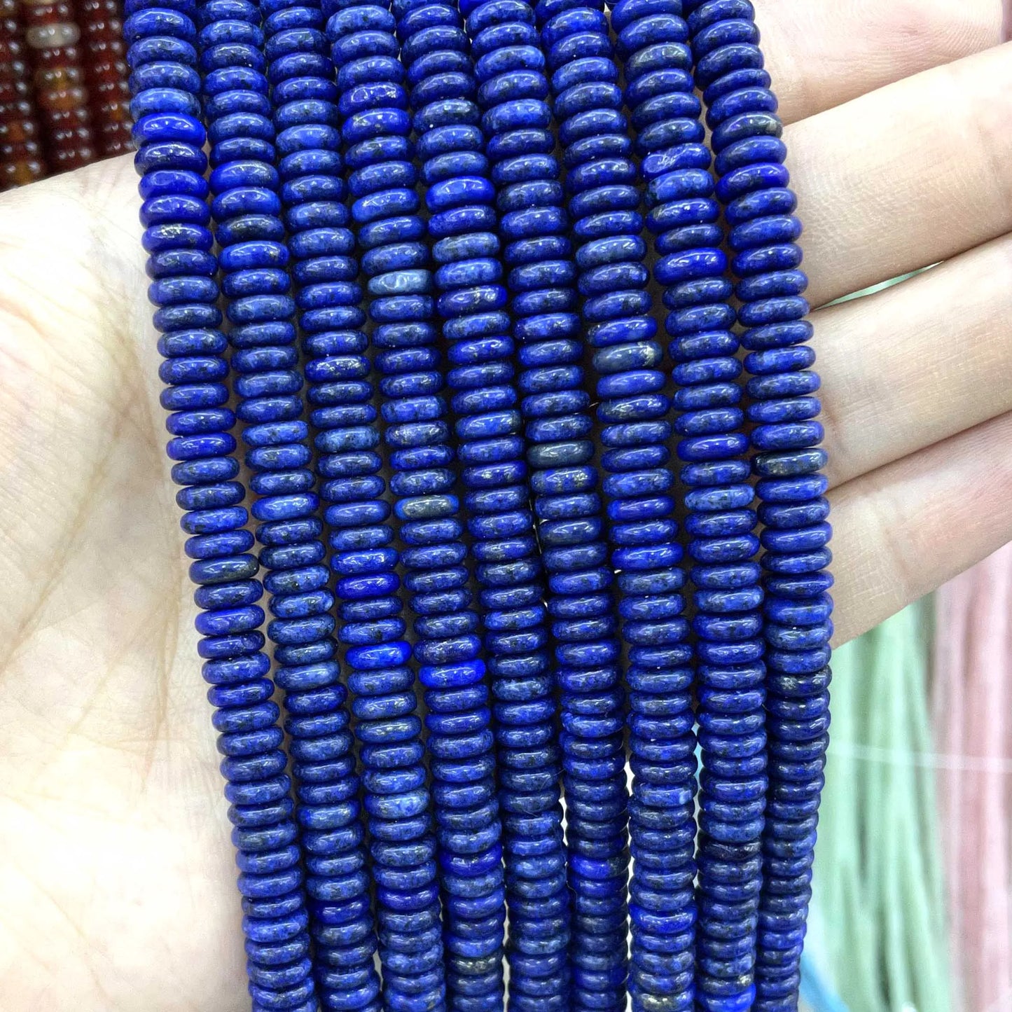 Naturstein Rondelle 2X6mm Türkise Quarz Jaspis Achate Flache Runde Spacer Perlen für Schmuckherstellung DIY Armband Zubehör