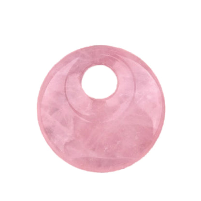 Gelbes Tigerauge, 30 mm, Donut-Edelstein-Charms für die Herstellung von Schmuck, 8 mm Loch, Polieren, runder Glücksmünzenschutz, Sicherheit, Heilung