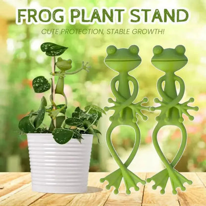 13cm Froschförmiger Wiederverwendbarer Kabelbinder Niedlicher Dekorativer Biegbarer Gartenpflanzenhalter Verstellbarer Flexibler Clip für Stängel