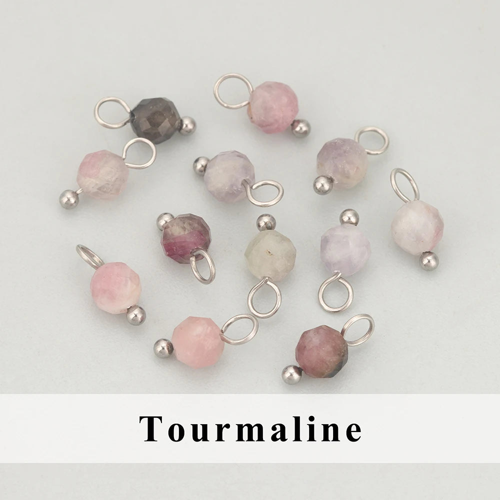 GUFEATHER, 20 Stück/Los, MH25, Schmuckzubehör, Edelstahl, Naturstein, Charms, handgefertigt, DIY-Anhänger, Schmuckherstellung