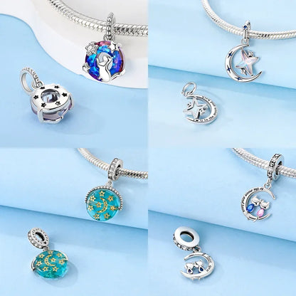 Echt Silber S925 Perlen Für Immer Freund Liebe Stern Charms Fit Original Armband DIY Perle für Frauen Schmuck Feine Geschenk Original