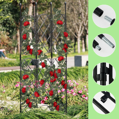 Garten pflanze Gitter rahmen robuste Pflanzen unterstützung Pfähle im Freien multifunktion ale DIY Garten gitter für Kletter pflanzen dekorativ