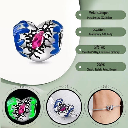 Edle Serie 925er Silber Parfüm-Bogen-Designs, Charm-Perlen, Anhänger, baumelnd, passend für Original-Armreif, Charm-Armband, DIY-Frauenschmuck
