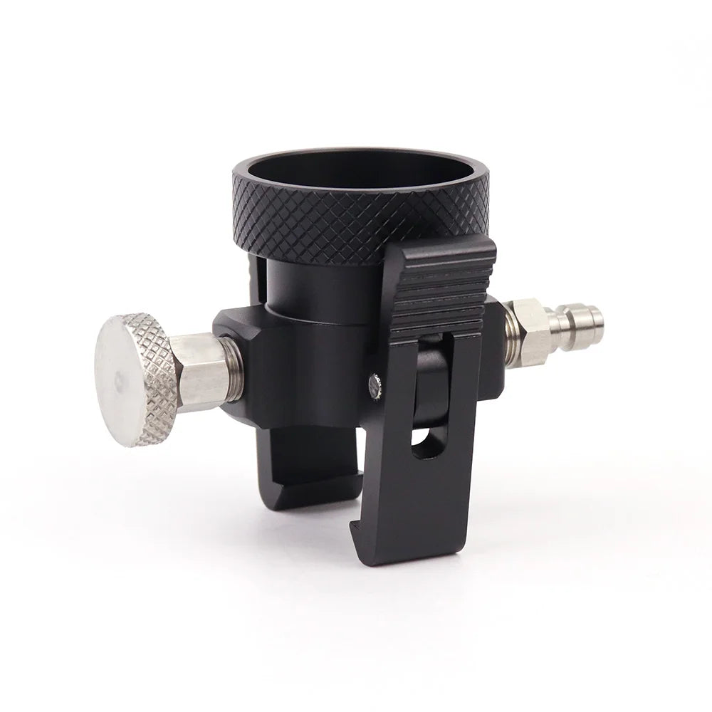 Quick Connect Soda Pink CO2-Tankzylinder (Terra DUO Art), Nachfülladapter, Ein/Aus-Adapter mit Entlüftungsventil, Messgerät DIN477