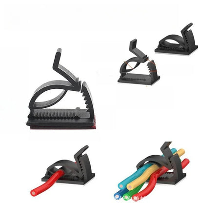 60/10Pcs Selbst-klebe Auto Feste Clip Datenkabel Kabel Dekorative Halterung Befestigung Organizer Draht Auto Verschluss innen Zubehör