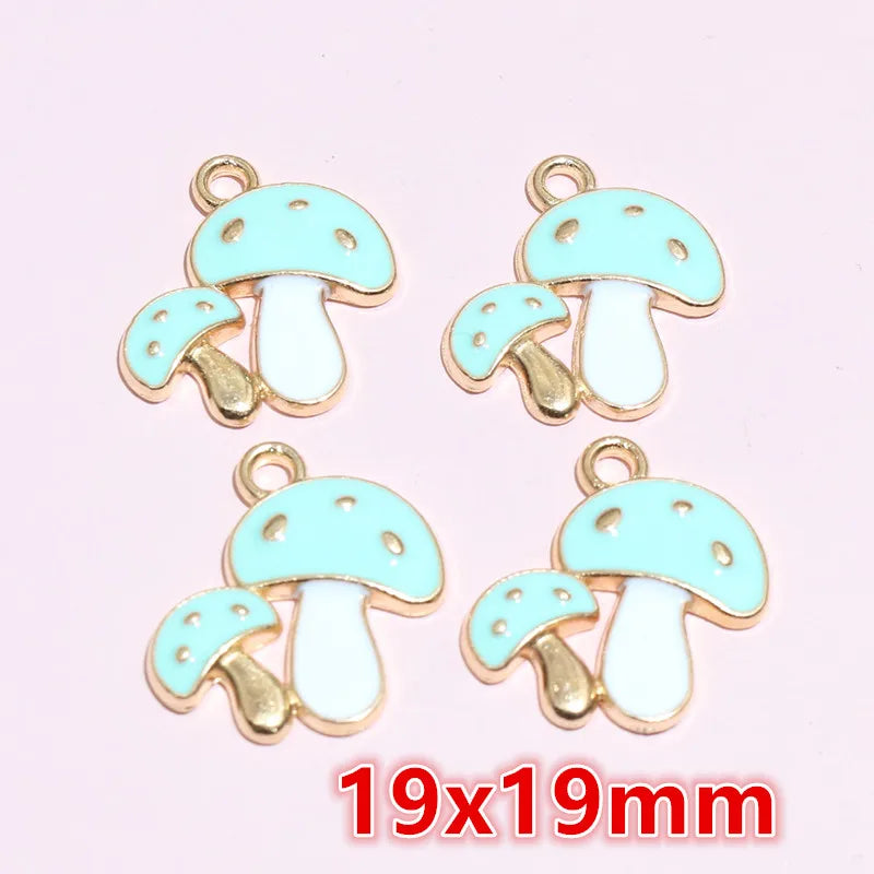 20 Stück 21x10mm Emaille Rose Blumen Anhänger Legierung Metall niedlich Blumen DIY Schmuck Herstellung Zubehör für Halsketten Ohrringe