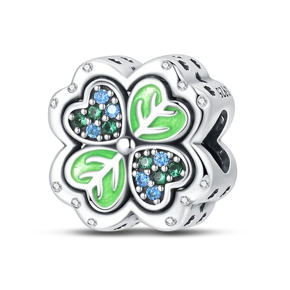 Anhänger aus 925er-Sterlingsilber, grüne Serie, Blumenbaum, Apfel-Anhänger, DIY, feine Perlen, passend für Original-Charms-Armbänder, Damenschmuck, Diy