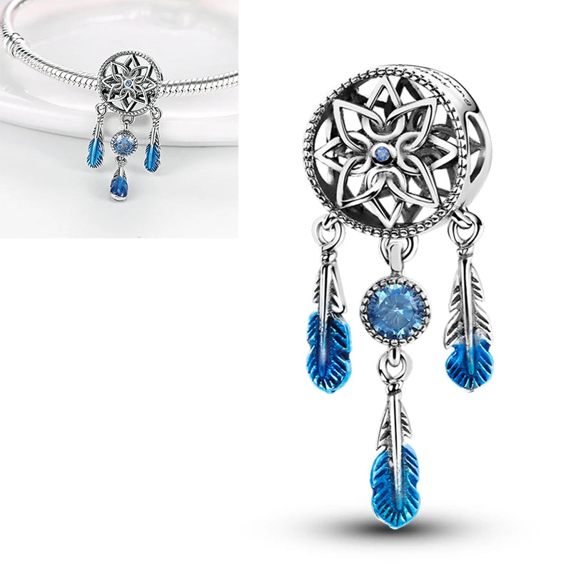 Charms aus 925er-Sterlingsilber, bunt, Sonnenblume, Hund, Jungen, Geschenkartikel, Schmetterling, Flugzeug, Erde, passend für Original-Anhänger, Schmuck, Make-up