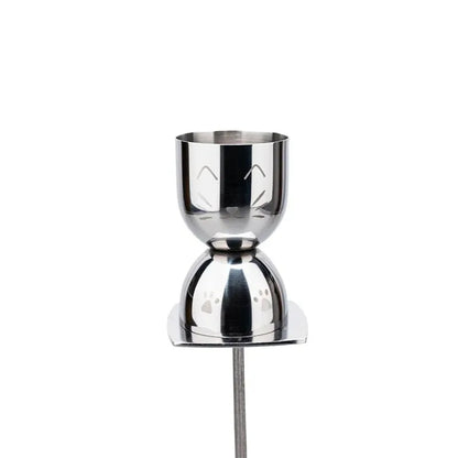 Edelstahl-Cocktail-Jigger, 30/60 ml, doppelseitiger Messbecher, Barkeeper, Werkzeug, Bar-Zubehör, Gold, Silber, Kupfer, 20/40 ml Becher