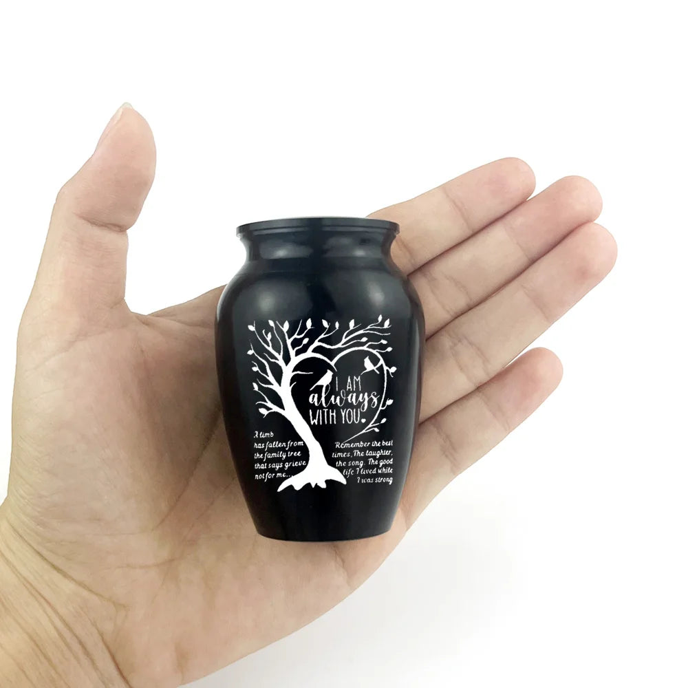 Small urns for human ashes, keepsake urns for ashes, tree of life, cremation urns for mom, dad, small burial urn, memorial urns