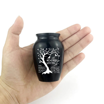 Small urns for human ashes, keepsake urns for ashes, tree of life, cremation urns for mom, dad, small burial urn, memorial urns