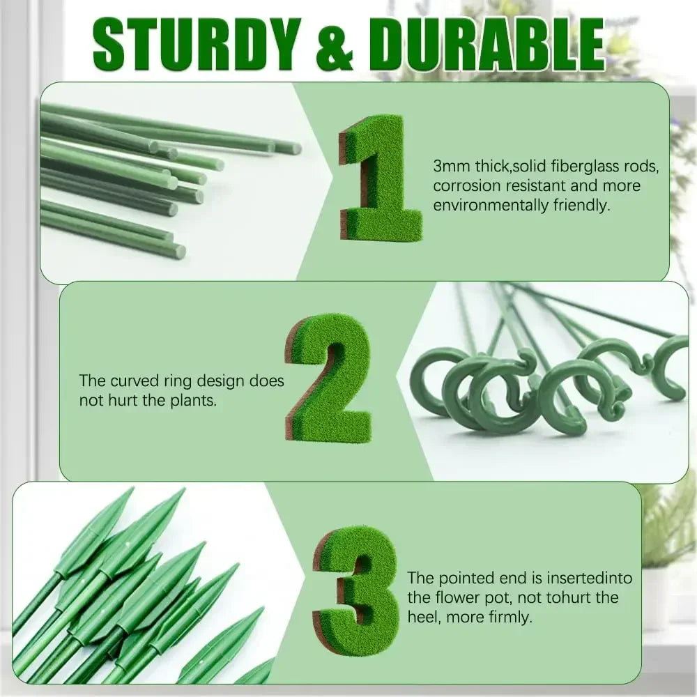 5/10PCS Anlage Unterstützt Stehen Schmetterlinge Orchidee Blume Topf Befestigungs Stangen Wiederverwendbare Gemüse Schutz Befestigungs Werkzeug Gartenarbeit Su