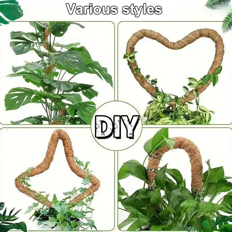 Hochwertige Monstera-Moosstangen, Biegbare Kletterpflanzen-Stützen, Indoor-Kokosfaser-Unterstützung, Garten-Rankhilfe für Alle Pflanzenarten