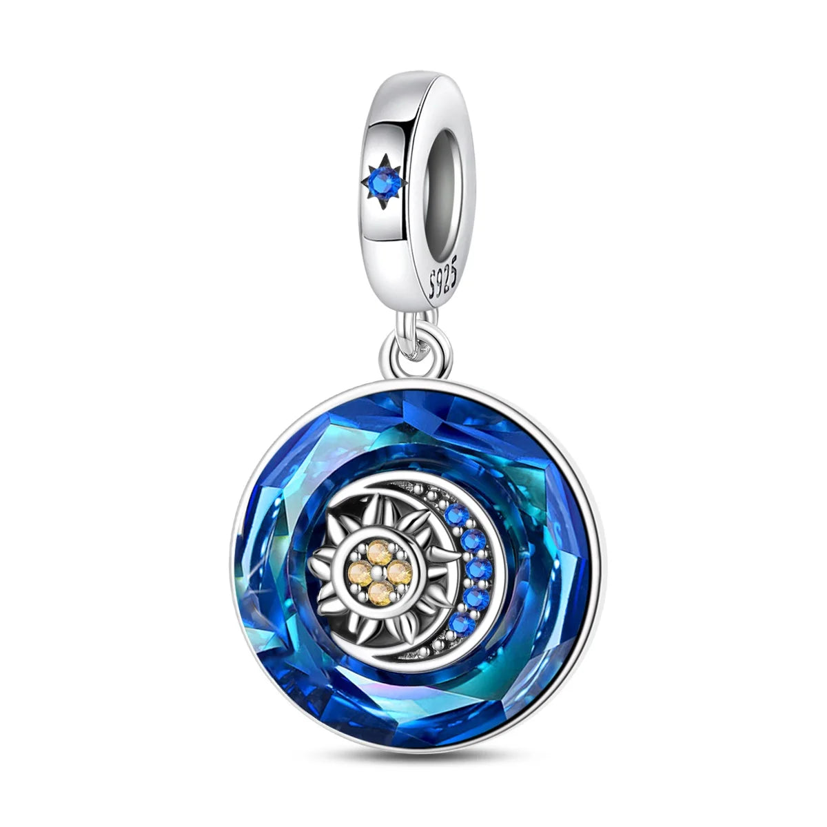 Blaue Serie 925er Sterling Jungfrau Maria Schleife Chamäleon Tanzschuhe Flugzeug Ticket Charm passend für DIY Armband Halskette süße Geschenke