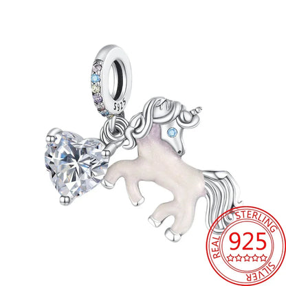 Exquisiter kleiner Affe aus 925er-Sterlingsilber, umarmender roter Herz-Anhänger, passend für Armbänder, Halsketten, Party-Paarung mit handgefertigten Geschenken
