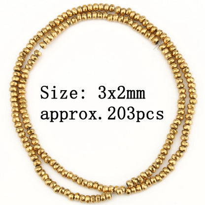 AAA+ Retention Farbe Natürliche vergoldete Hämatit Perle Herz Runde Stern Spacer Lose Perlen für Schmuck Machen DIY Charm Armband