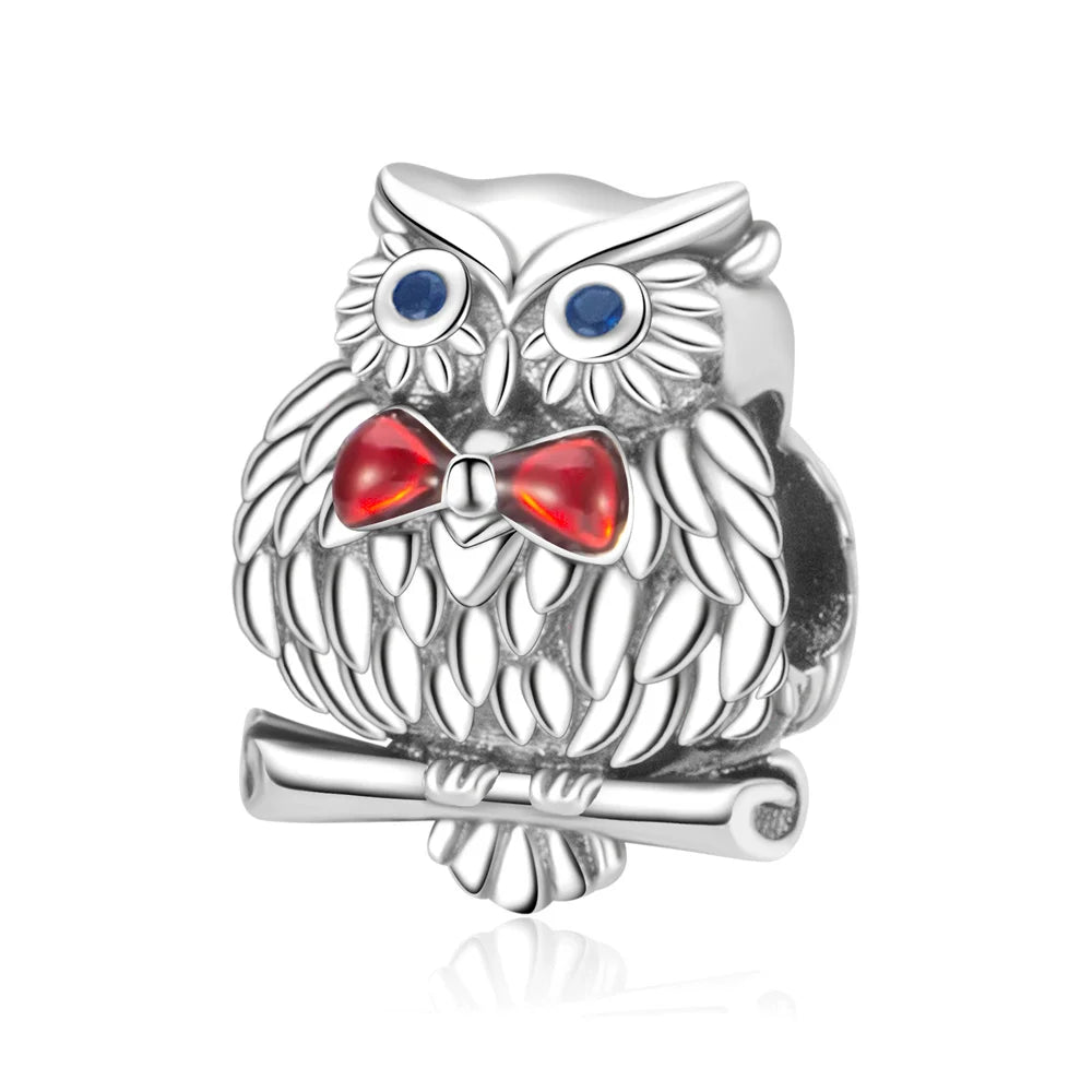Tier-Serie, 925er-Sterlingsilber, Qualle, Pfau, Schildkröte, Kaninchen, Frosch, Charm, passend für DIY-Armbänder, Halsketten, Geschenke für Kinder