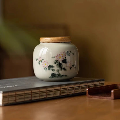 1 Stück Mini-Keramik-Urne für Haustiere, Haustierzähne und Haarsammlung, Gedenkglas für Katzen, Hunde, Hamster, Kaninchen, Urne im chinesischen Stil