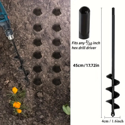 Garten Schnecke Spirale Bohrer Gartenarbeit Blume Pflanzer Erde Bohrer Pflanzung Loch Digger Werkzeug Lose Boden Bohrer Zubehör