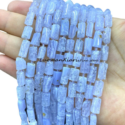 8x12mm Naturstein Grüner Malachit Unregelmäßiger Zylinder Lose Distanzperlen für Schmuckherstellung Diy Armband Charms Zubehör
