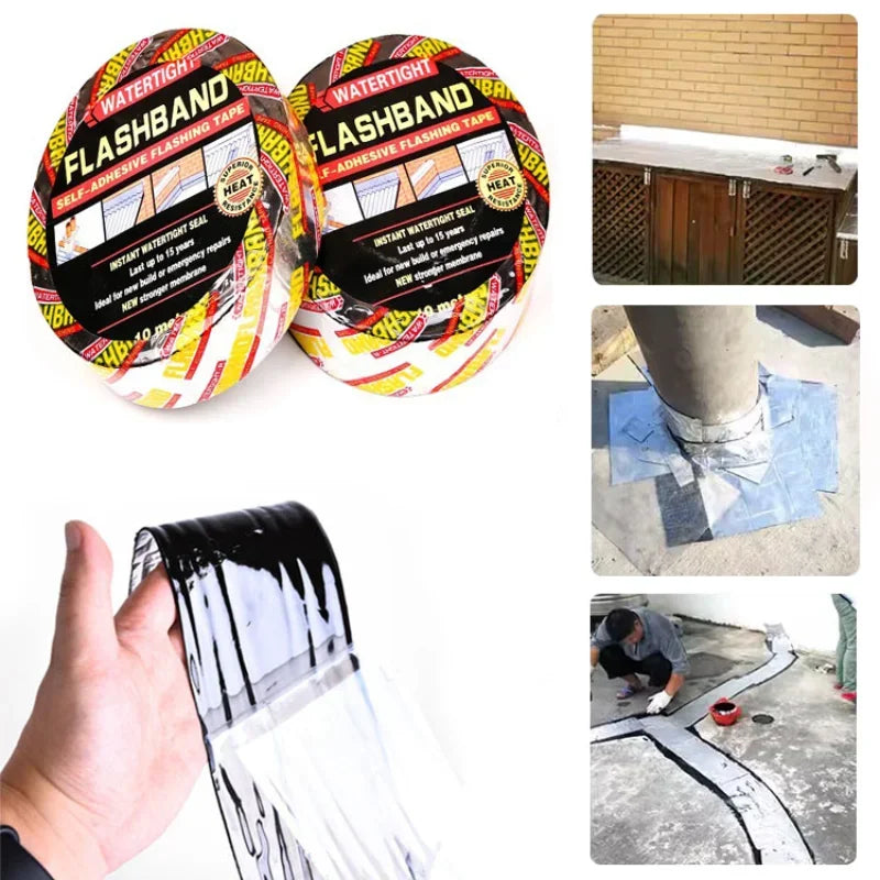 Wasserdichtes Klebeband, hohe Temperaturbeständigkeit, Aluminiumfolie, verdicktes Asphaltband, Wand, Pool, Dach, Riss, Kanal, Reparatur, versiegeltes Selbstband