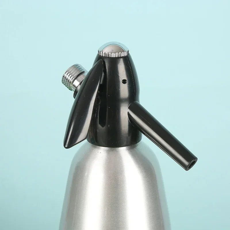 Sprudelwasserbereiter, 1 l, Soda-Siphon, CO2-Spender, WASSER-Blasengenerator, Cocktail-Blasengetränke, Druckregler, Barkeeper-Maschine