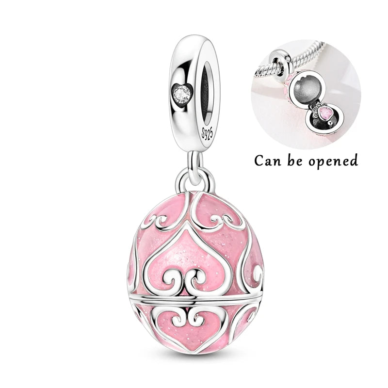 Flugzeug-Charm, 925er Silber, Original-Zirkon, Kleeblatt, Avocado, Charms, Perle, passend für Armbänder, DIY-Schmuck für Frauen, Hochzeitstag, Geschenk