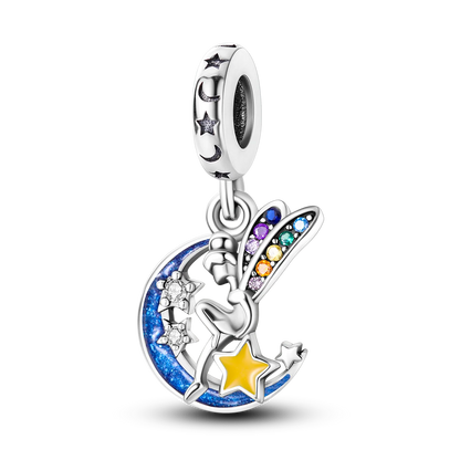 Charm-Anhänger aus Silber 925, blaue Serie, passend für Armbänder, Charms, DIY, originelle Mode-Anhänger für Schmuckherstellung