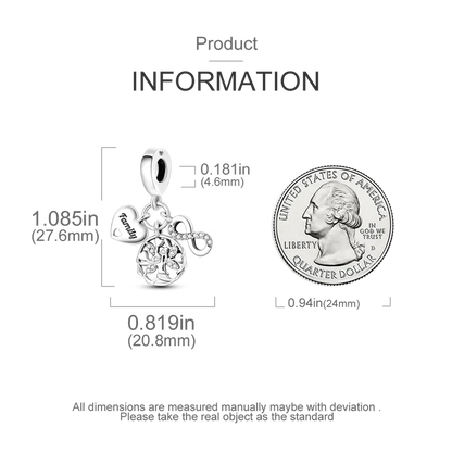 Charms-Anhänger aus 925er-Sterlingsilber mit Baum des Lebens und Zirkonia, passend für DIY-Armband-Halskette, Geschenk für Sie, Colgante Plata