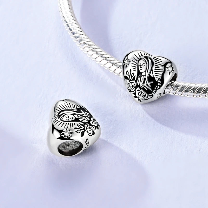 Charm Heiße Verkäufe 925 Silber Original Jesus Kreuz Charms Perlen Fit Anhänger Charm Armband Baumeln für Frauen DIY Edlen Schmuck Machen