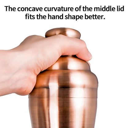 550/750 ml Edelstahl Cocktail Shaker Cocktail Mixer Wein Martini Trinken Boston Shaker Party Bar Werkzeuge Barkeeper Shaker