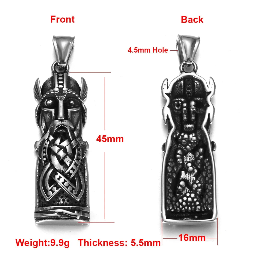 Edelstahl Viking Nordischer Anhänger für Halskette DIY Zubehör Schmuckherstellung Erkenntnisse Männer Charm Supplies Punk Axt
