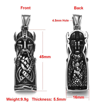 Edelstahl Viking Nordischer Anhänger für Halskette DIY Zubehör Schmuckherstellung Erkenntnisse Männer Charm Supplies Punk Axt