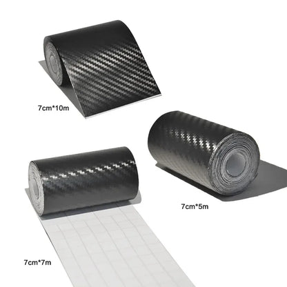 1-4 stücke Carbon Faser Automotive Klebeband Rolle Matte Schwarz Schutz Auto Film Selbst-Klebe Film Vinyl auto Film Zubehör