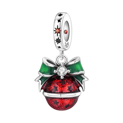 Heißer Verkauf 925er Sterlingsilber Schlitten- und Schneemann-Perlen und Kürbiskopf-Anhänger, passend für Armbänder, Weihnachts- und Halloween-Geschenke