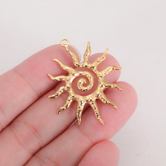 Teamer 3 teile/los Sonne Muster Charms Edelstahl Für Halskette Herstellung Von Schmuck Vintage Zubehör Gott Amulett Geschenk Neue 2026