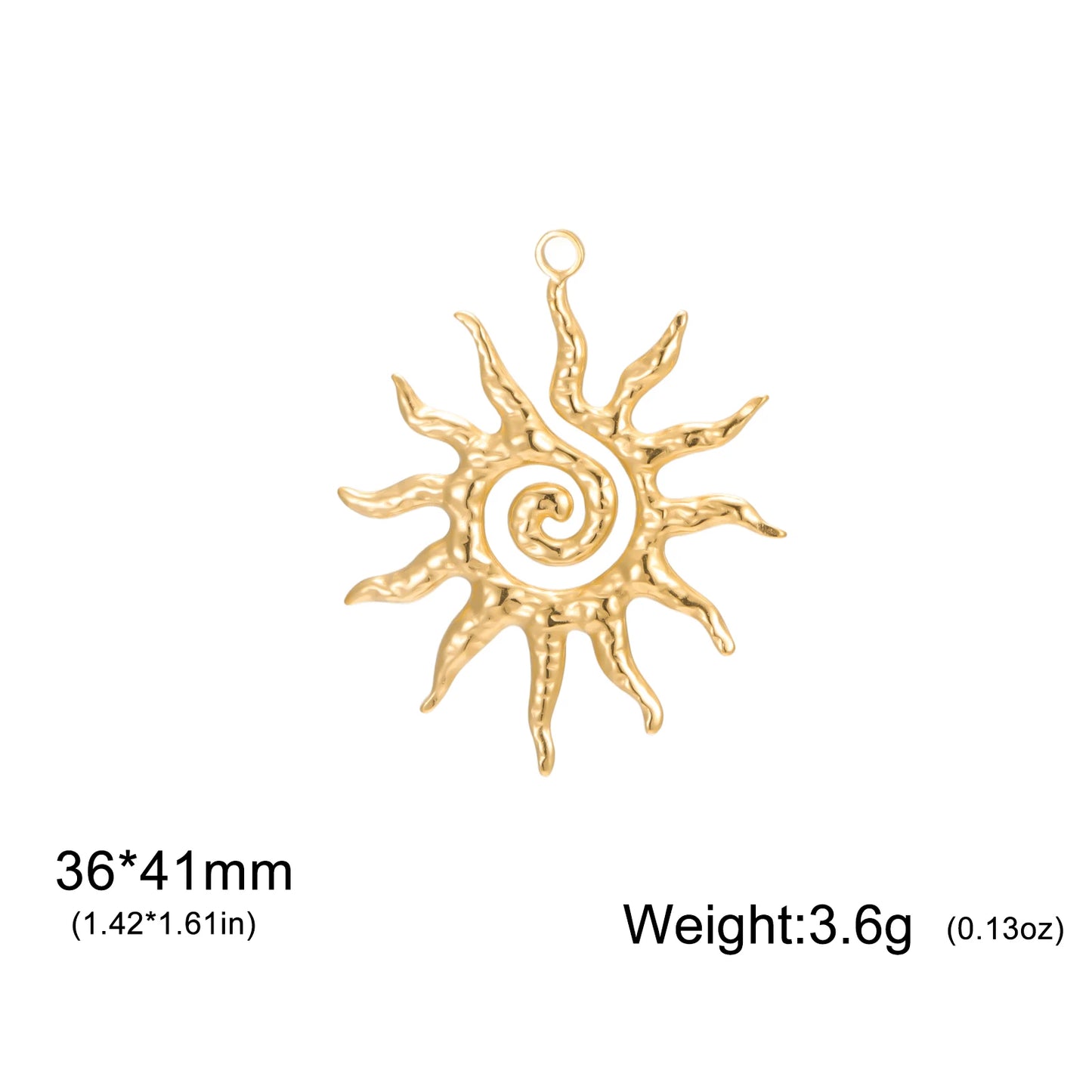 Teamer 3 teile/los Sonne Muster Charms Edelstahl Für Halskette Herstellung Von Schmuck Vintage Zubehör Gott Amulett Geschenk Neue 2026