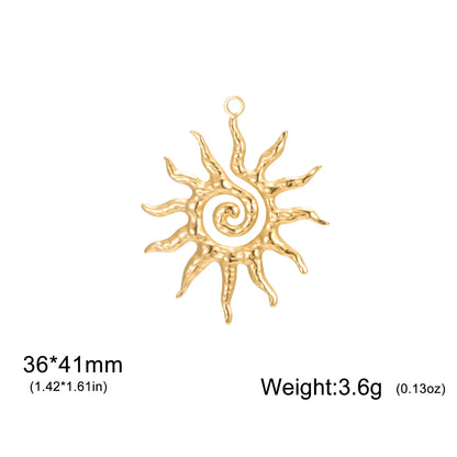 Teamer 3 teile/los Sonne Muster Charms Edelstahl Für Halskette Herstellung Von Schmuck Vintage Zubehör Gott Amulett Geschenk Neue 2026