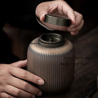 Japanese Style Ceramic Urn for Ashes, Funeral Urn for Cats and Dogs, Household, Pet Supplies, Human Cremation, Urn, Coffin Box
