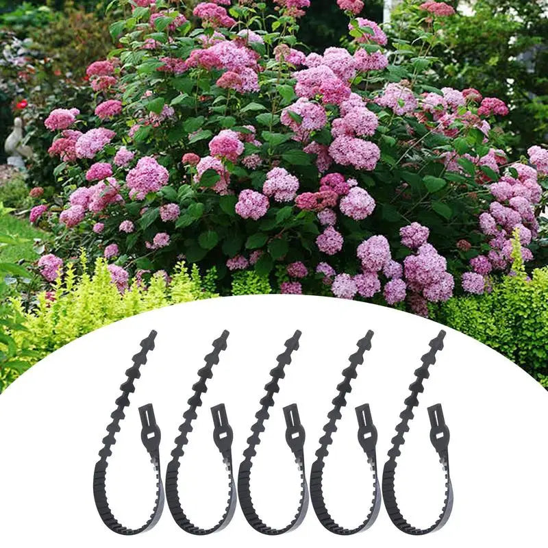 Baumbinder zur Unterstützung, robuste, verstellbare Pflanzen-Twist-Krawatten, 5-fach wiederverwendbares Baum-Trainingssystem, Strauch-Bindewerkzeug für die Gartenarbeit