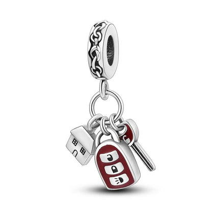 925er Silber vergoldete baumelnde Charms-Perlen für Original-Armbänder, DIY-Modeschmuckherstellung