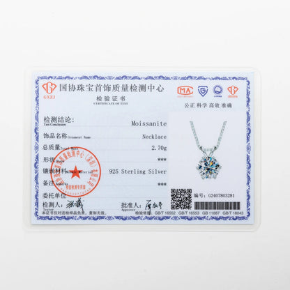 AnuJewel 1ct 3ct 5ct D Farbe Moissanite Diamant Top Qualität 18K Gold Überzogene Anhänger Halskette Edlen Schmuck Geschenke Großhandel