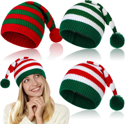 Weihnachtsmütze im Weihnachtsmann-Kostüm-Stil, festliche Mütze für Outdoor-Aktivitäten, Urlaub, Party, Dekoration und Weihnachtsgeschenke für die Familie