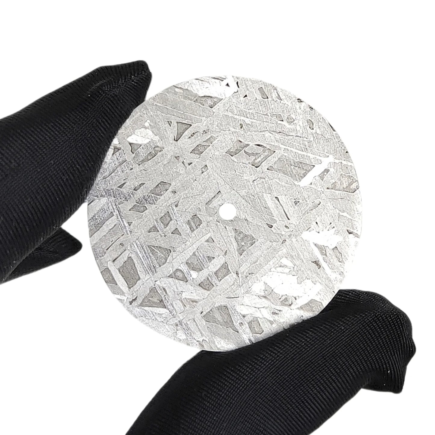Muonionalusta Naturgeisen-Meteorit-Exemplar, Meteorit-Materialien, Probensammlung, kreisförmiges Zifferblatt, Zubehör-QC303