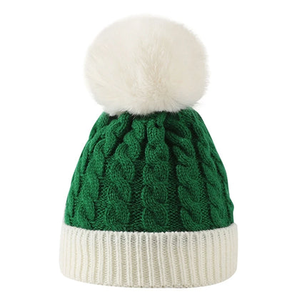 Weihnachten Weihnachten Santa Neujahr Hut Outdoor Winter Warme Häkeln Stricken Mützen Schädeldecke Pompom Kappe Motorhaube Party Geschenke Für Erwachsene Kinder