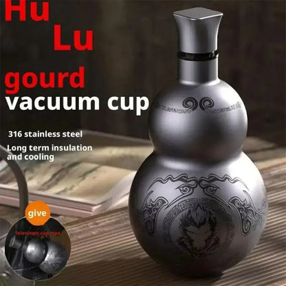 Black Myth Wukong Kürbis Thermobecher Weintopf Tragbare Outdoor-Weinflasche Haushaltswassertopf